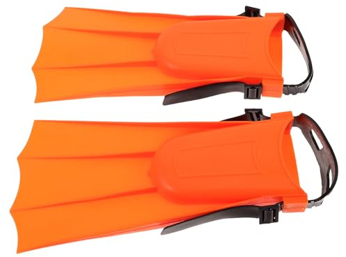 FUNOMOCYA 1 Paar Kurze Taucherflossen für Damen und Herren Schwimmflossen aus Langlebigem Material Verschleißfest Unisex für Training und Freizeit im Wasser