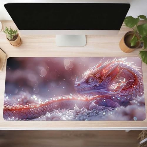 Landscape Gaming Mouse Mat Red Large Mouse Pad 80 x 30cm XXL Mousepad Desk Mat Improved Precision and Speed Rubber Base for Stable Grip on Smooth Surfaces Table Pad PjY1801 F-5