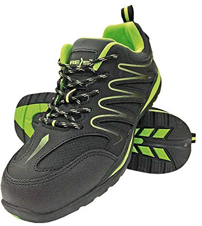 Reis Brecuador-Ob_Bz42 - Zapatos de trabajo, color negro y verde, talla 42