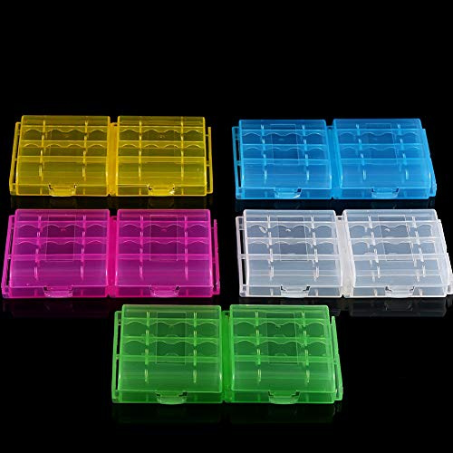 Boîte à Piles en Plastique,Étui de Rangement Spécial pour Piles AAA/AA 12, 1 x 6, 7 x 1, 8 cm, TV,vidéo et o Domestique
