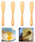 4 Piezas Cuchillo De Pastel, Cuchillo De Mermelada, Cuchillos Mantequilla Juego, Cuchillo De Madera Para Mantequilla,Para Sándwiches, Desayuno, Tortas, Herramientas De Cocina