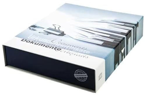 Dokumentboxen nach Themen mit Magnetverschluss | stapelbar | 325 x 260 x 65 mm (Für Dokumente) SAFE 3970
