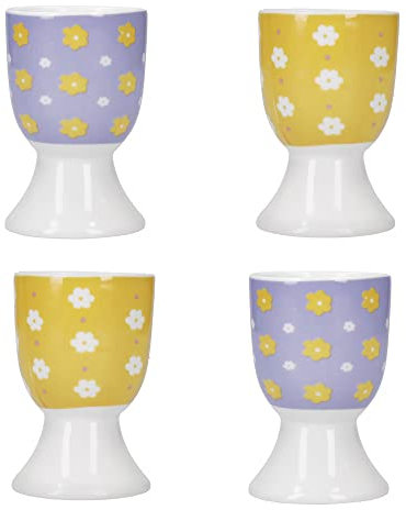 KitchenCraft Set di sale e pepe in ceramica della collezione Schiaccianoci, 2 pezzi, confezione regalo, misto