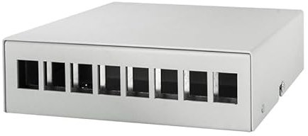LogiLink NP0093 Netzwerk-Anschlussdose, Grau, 158,5 mm x 112,5 mm x 45,2 mm Abmessungen