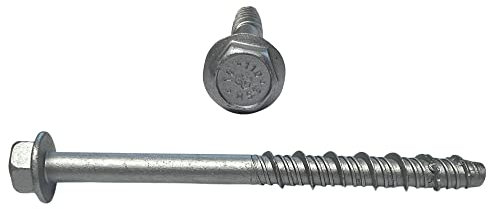 Tornillos de hormigón 10,5 x 130 mm – 30 unidades de banquero con disco prensado verz.