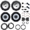 Altavoces Alpine con adaptadores de instalación compatibles con Fiat Panda 2003-2012