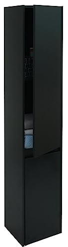 Mendler Hängeschrank HWC-L86 160x33cm - schwarz