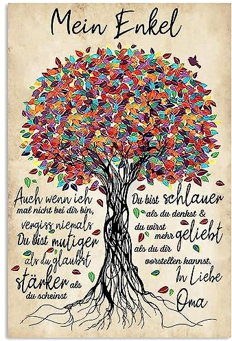 Tospass Persönliche Kuscheldecke Für Meine Enkel Von Oma - Flanell Briefdecke Mit Positiv Ermutigenden Nachricht - Weiche Fleecedecke für Sofa und Reisen 150x200cm