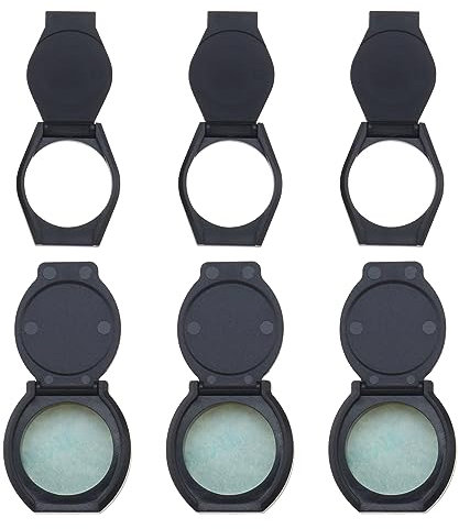 ECSiNG 6 tapas protectoras de privacidad para lentes de cámara web, cubiertas protectoras autoadhesivas para cámara web, portátil, protección de privacidad, seguridad, color negro