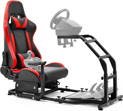 Minneer G25 Racing Simulator Cockpit Adjustable Sim Racing Wheel Stand Fit for Logitech G27 G29 G920 G923,Thrustmaster T150pro T248 T80 t300rs (GT) T300 TX TMX without Steering wheel, pedal and shift