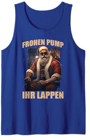 Frohen Pump Weihnachten Kraftsport Gym lustiges Bodybuilding Tank Top