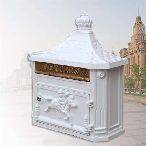 Briefkasten, wasserdichter Zeitungskasten for den Außenbereich, antiker Wand-Villa-Posteingang