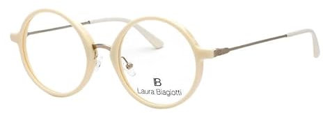 Laura Biagiotti LBV28 Brillengestell, runde Form, passend für alle Arten von Brillengläsern., IV
