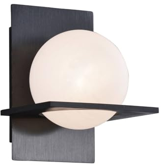 Lucande Wandleuchte, Wandlampe Innen Kulka (Modern) in Schwarz aus Metall (1 flammig G9) - Wandstrahler Wandbeleuchtung Schlafzimmer/Wohnzimmer Flurleuchte