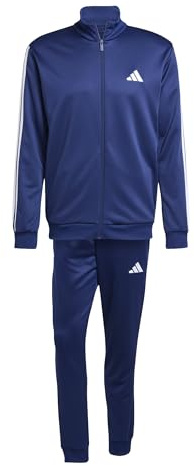 adidas För Män 3 STRIPES FRENCH TERRY TRACKSUITS, dark blue, M