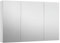 VASAGLE KAILYN Collection - Wall Cabinet with Mirror, 3-Door Storage Unit, Bathroom Mirror Cabinet, 15 x 90 x 60 cm, with Adjustable Shelf, Modern, White BBK032W01