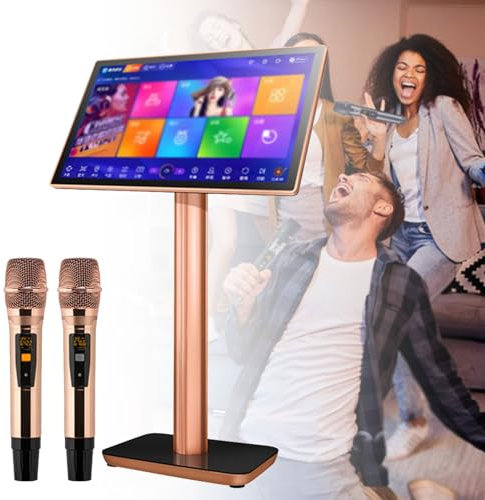 Machine de karaoké 19,5/22 pouces Écran tactile Contrôle par application téléphonique Téléchargement de chansons dans le cloud Tout en un Karaoké avec micro KTV Chant Lecteur de karaoké ,22inch-3TB