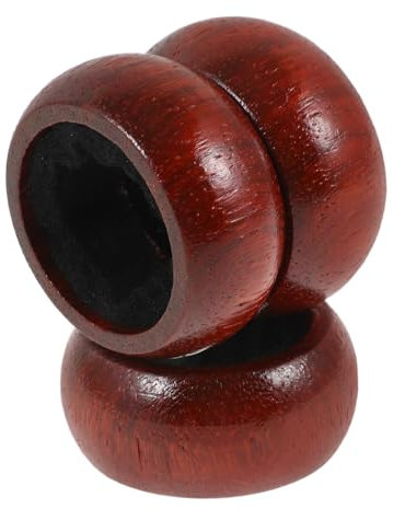 OFFSCH 3pcs Wine Bottle Drip Collar Rings Wooden Anti-Overflow Wine Drip Stopper for Home Bars and Dinner Parties