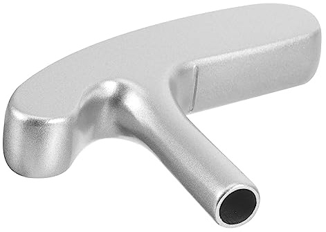 BESPORTBLE Golf Club Putter Head Zinc Alloy Replacement Double-sided Portable Putter Repair Head Silver for Golfing Tools and Golf Clubs