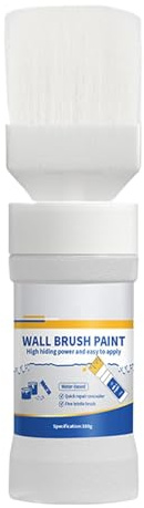 Sghtil Weiße Farbe für die Wand, 180 g, Latexfarbe für Wandreparatur, weiße Deckenfarbe auf Wasserbasis, Wandmalerei-Set, Wandausbesserungsfarbe zum Entfernen von Flecken, Kratzern