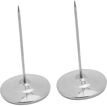 DOITOOL 2pcs Menu Fork Invoice Receipts Holder for Bar Restaurant Cafe Skid-Resistant Memo Spike