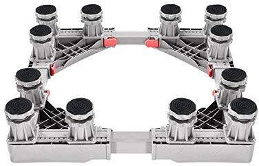 Base para lavadora, base para refrigerador a prueba de golpes, base para lavadora, base para secadora, rodillos extensibles para electrodomésticos, soporte ajustable para refrigerador y congelado
