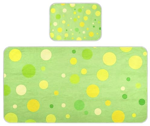 Kühlende Babymatratze, 71,1 x 132,1 cm, atmungsaktive Bettauflagen für Erwachsene, für Kinder, Erwachsene, gepunktet, Grün