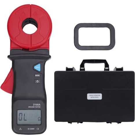 Clamp Earth Resistor Tester Digital Meter Thunder Guard Detection for Telecommunications Oil Fields