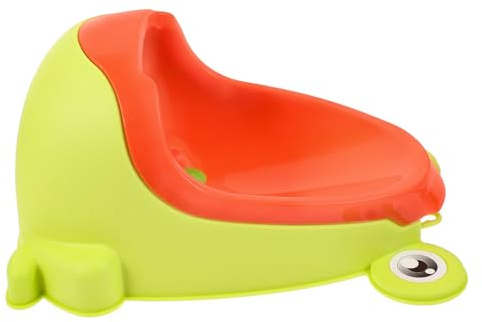 BAZEITFLOW Orinal Infantil para Entrenamiento Forma de Rana Montaje en Pared Color Naranja Desmontable y Capacidad Moderada Urinario para Pequeños para Baño en Casa Fácil Limpieza