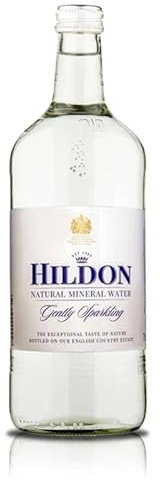 Glass bottles Hildon gently sparkling natural mineral water x12 bottles - opd goods