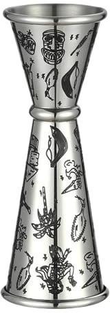 Dosatore Cocktail Doppio cocktail Jigger, 4,75 pollici, da 0,5 once a 2(Color 6-30ml 60ml)