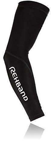Rehband Rx Elite Compression 712006 Arm-Sleeves [1Paar] - Armstulpe - Power-Sleeve - Kompressionssleeve - Wurf-Schutz, Farbe:schwarz / rot, Größe:XXL/XXXL