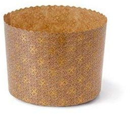 ARCOBALENO PARTY 10 Stampi Monouso per PANETTONE Alto 1000 gr in Carta Forno per Dolci Natalizi e lievitati