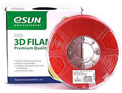 eSUN 3D Filament - ABS+, 1kg, 1.75 mm - rot (red), Druck Tempe. 220-260℃, für 3D Drucker Universal, ABS0105