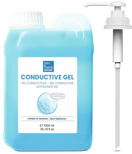Conductive Gel - Professional Beauty Device Gel: Radio Frequency, Facial Microcurrent, Ultrasound, Electrodes, Cavitation, IPL Hair Removal, Laser - 1000 ml