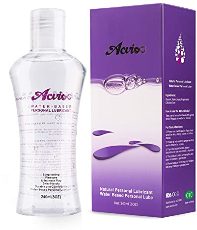 Acvioo Gel Lubrifiant Intime à Base d'Eau Comestibles Lube -New