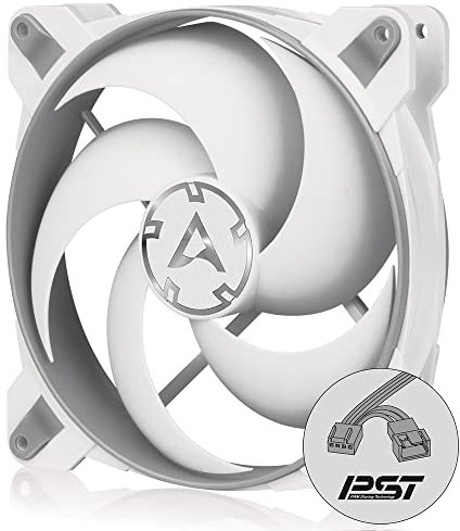 ARCTIC BioniX P140-140 mm Ventilador de Caja para Videojuegos, Función de Compartimiento PWM PST, Optimizado para la Presión Estática, Enfriador, Sincronización de RPM, 200-1950 RPM - Gris/Blanco