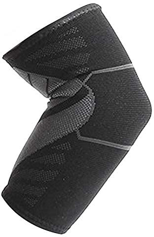 Keenso Protector de Codo, Soporte de protección de Codo de Nylon Unisex para forzar Equipo de protección de Fitness elástico Transpirable(M) Equipos de protección Deportiva