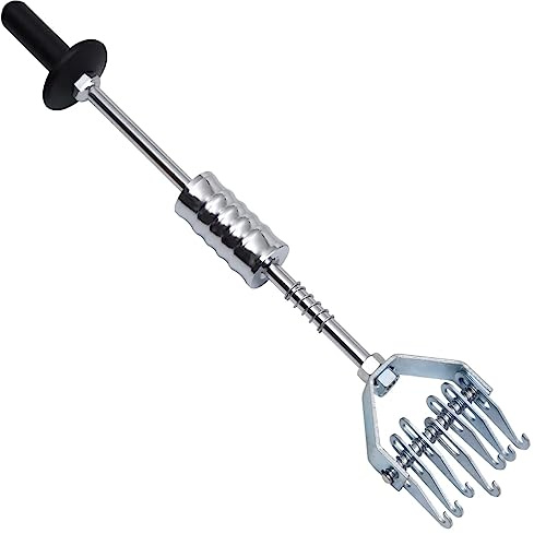 vidaXL Multi Claw Slide Hammer - 65cm Carbon Steel Dent Puller - Car Repair Tool