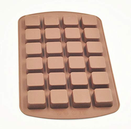Selecto Bake Silicone Brownie Tin, Brownie Tray with 24 Grids, NonStick Silicone Baking Tray, Silicone Brownie Tray for Baking Brownie and Chocolate