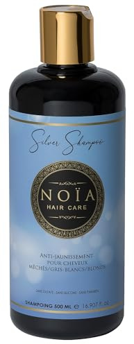 Shampoing sans sulfates - Anti jaunissement - Gamme Silver - NOÏA HAIR - 500ML