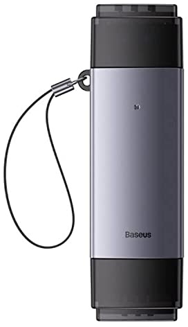 Baseus Lite Series SD/TF Speicherkartenleser, USB + USB-C (Grau)