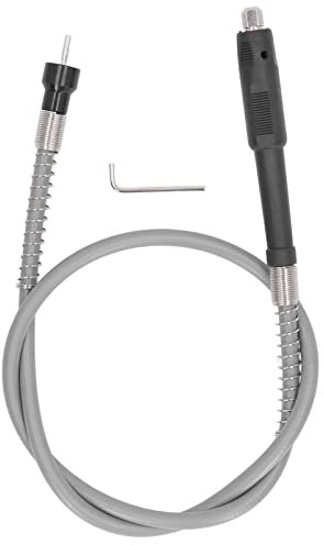 Bohrwellen Verlängerung, 3mm Flexible Biegsame Wellen Verlängerung, Keyless Chuck Wellenverbinder Bohrfutter Zubehör für Gravieren, Fräsen, Schleifen, Bohren