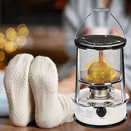 Vendics Petroleumheizung Für Den Innenbereich Ohnem Camping-Notkocher Zum Erhitzen Kochen Kochendes Wasser Petroleumheizung Brenner Mit Aufbewahrungstasche Tragbar/6L/Weiß