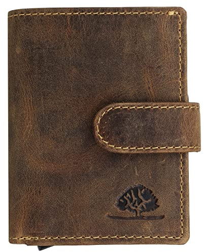 Greenburry Geldbörse Vintage original RFID card slider coin braun