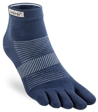 Injinji Trail Midweight Mini Crew Toesocks för män, Marinblått Xsp, S