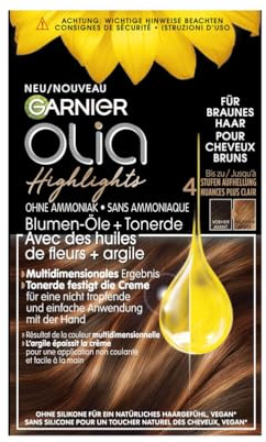 Garnier - Olia Highlights - Balayage Éclaircissant Permanent - Sans Amoniaque ni Décolorant - Enrichi en Argile Pure