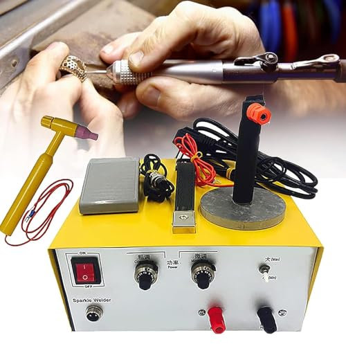 Kit de soldador por puntos, soldador por puntos portátil para joyería, kit de soldador permanente para joyería, máquina de soldadura por puntos con arco de tungsteno por pulsos,oro,plata,joyería,30A