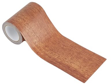 Hobbspring Bandes à Grain de Bois Patch Adhésif Multi Usage Durable Patch de Réparation de Grain de Bois Auto Adhésif Autocollants Colorés en Bois Ruban Adhésif en Bois pour Rembourrage Marron