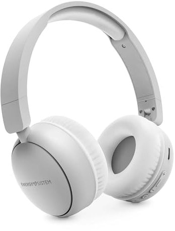 Energy Sistem Starlit Radio - Auriculares Bluetooth con Radio FM (Plástico 100% Reciclado, Reproductor MP3 y Micro SD Player, Tecnología Bluetooth) - Gris